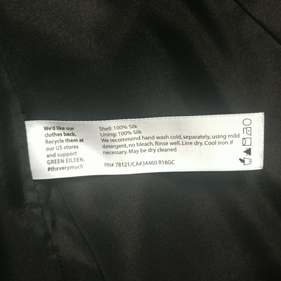 Eileen Fisher tulip sleeve silk jacket - Picture 4 of 6